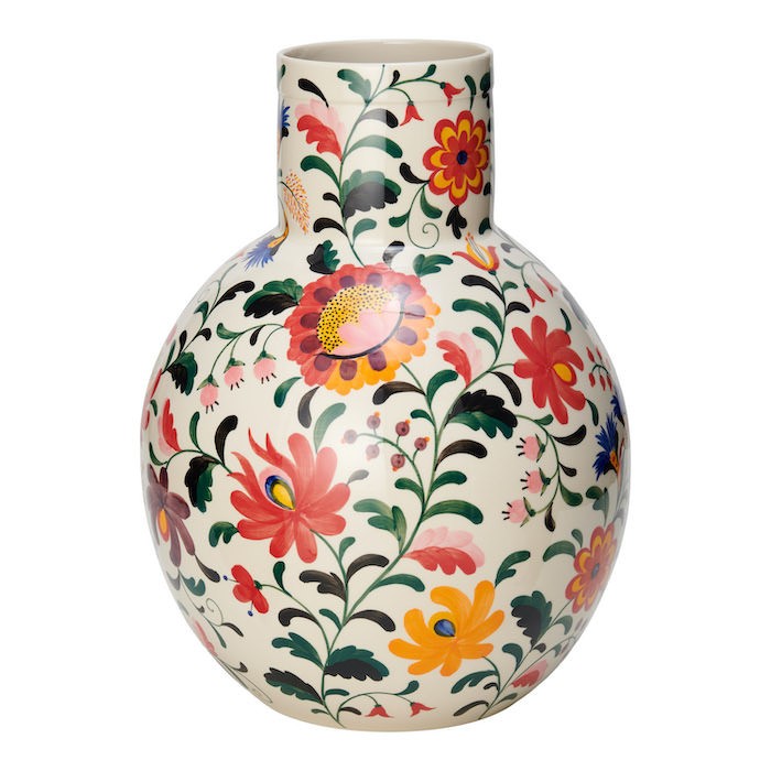 Return to Sender Vaas 45 cm Bed of Flowers print handgeschilderd ronde vorm