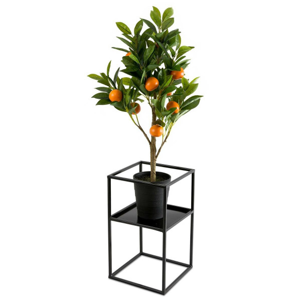 Kwietnik stojak na kwiaty z półką 40 cm LOFT