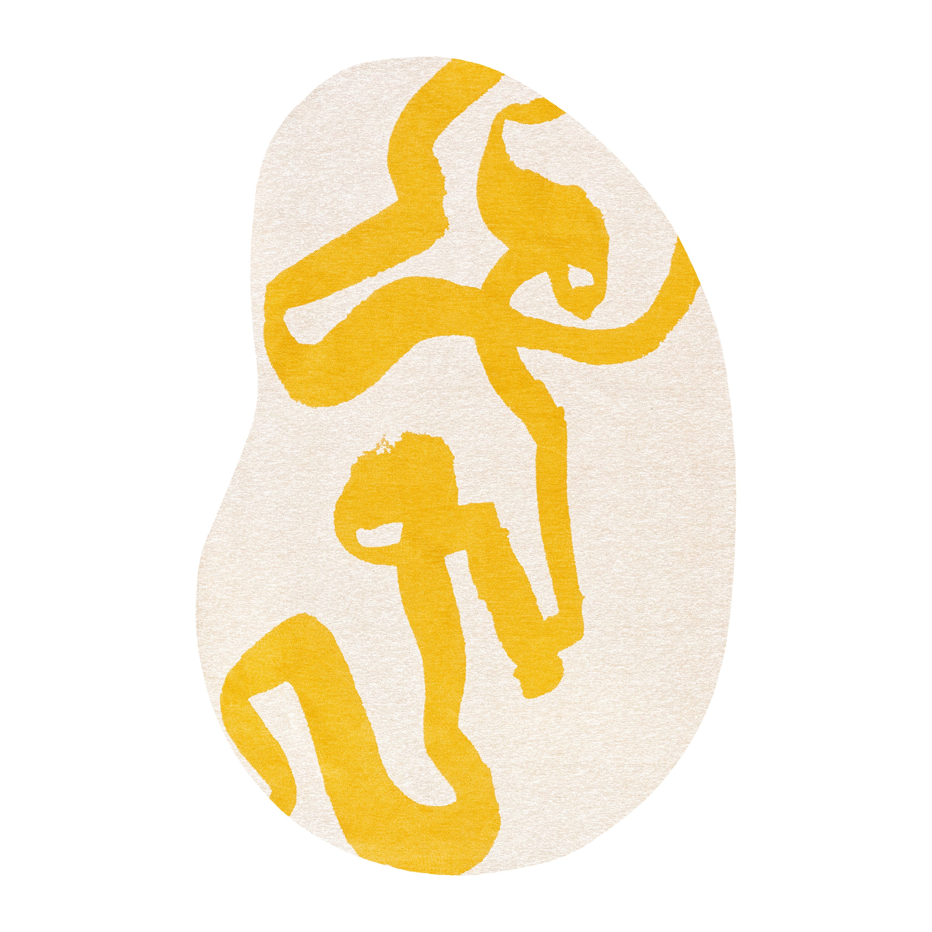 Louis de Poortere Ribbon Vloerkleed Ø 140 cm - Pure Yellow