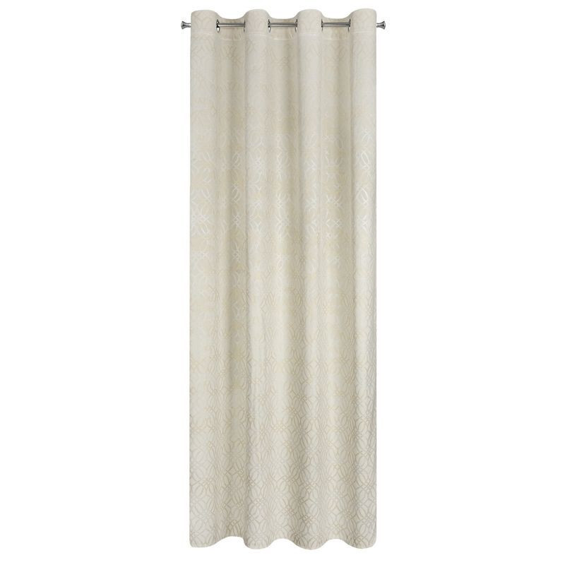 Zasłona welwetowa na przelotkach ARETA 140x250 kremowa