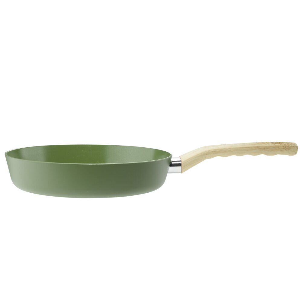 Poêle alu revêtement antiadhésif tous feux dont induction Ø24cm vert