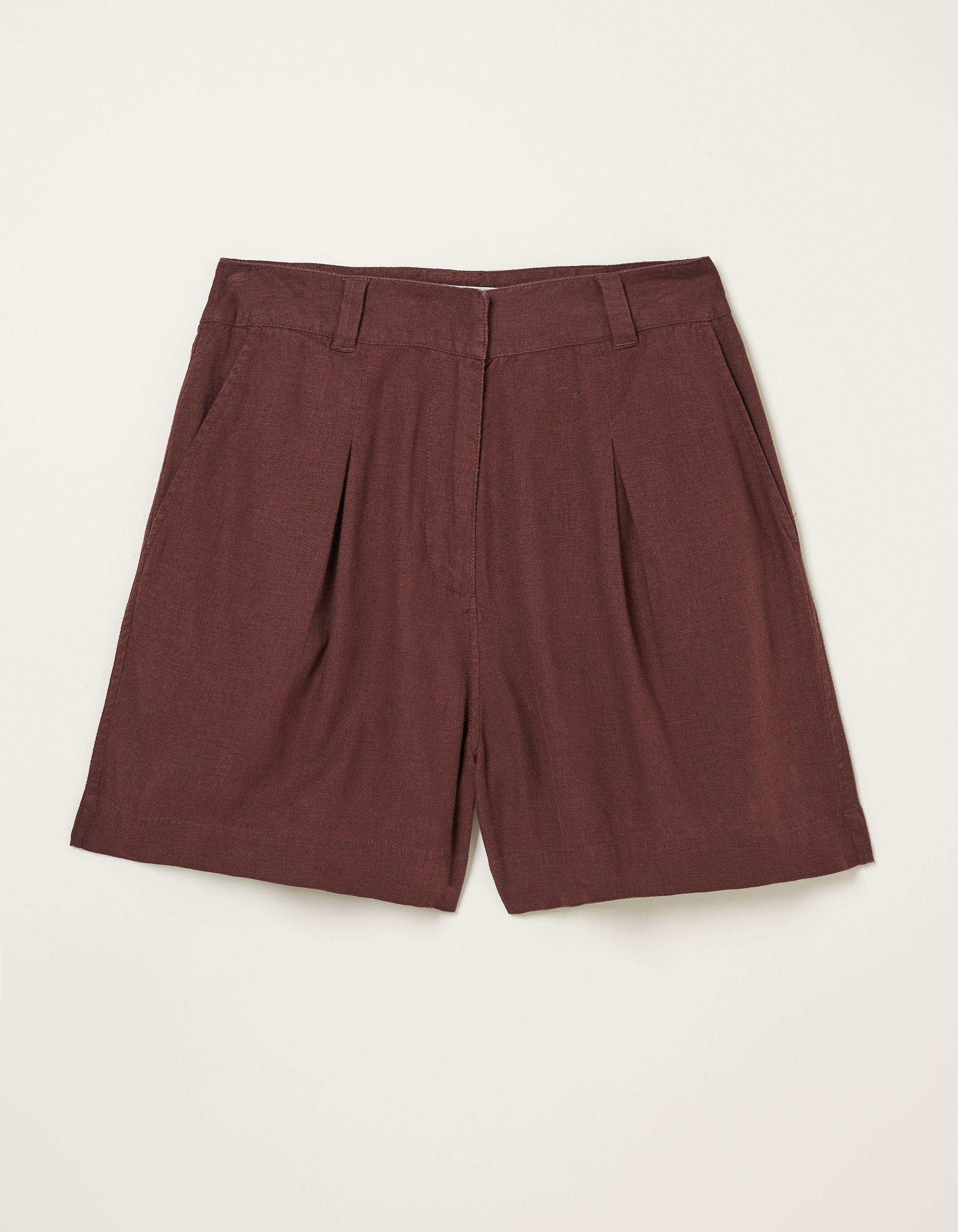 Deal A Line Linen Blend Short