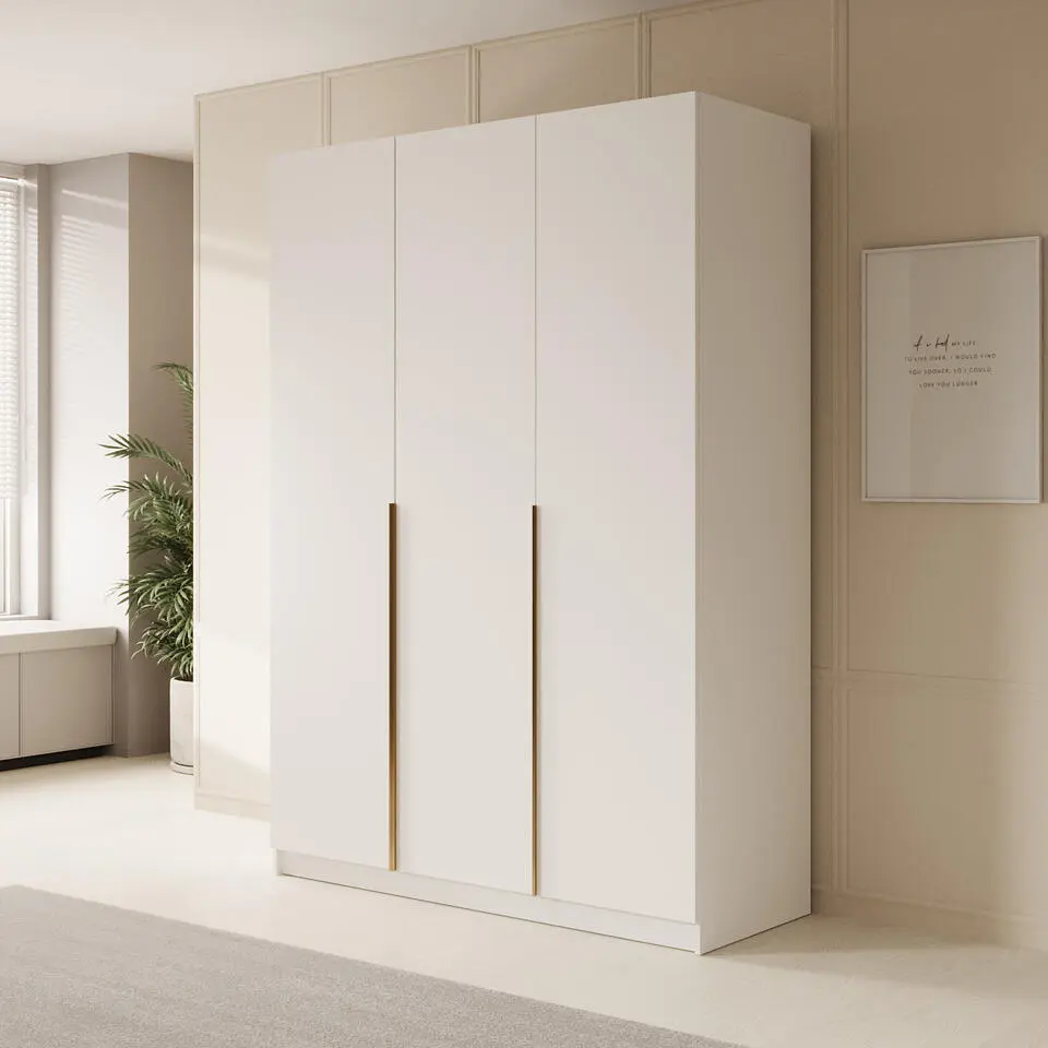 Meubella - Kledingkast Sabre 2 - Wit - 150 cm