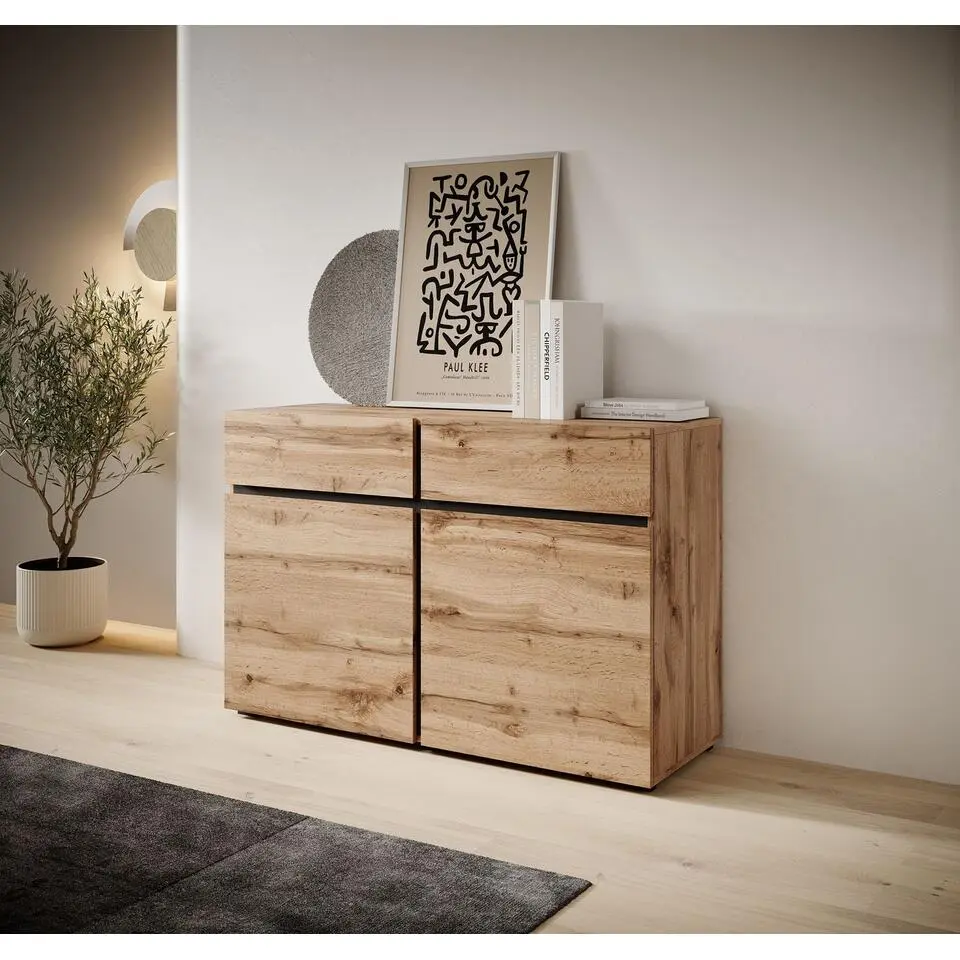 Meubella - Dressoir Cainan - Eiken - 119 cm