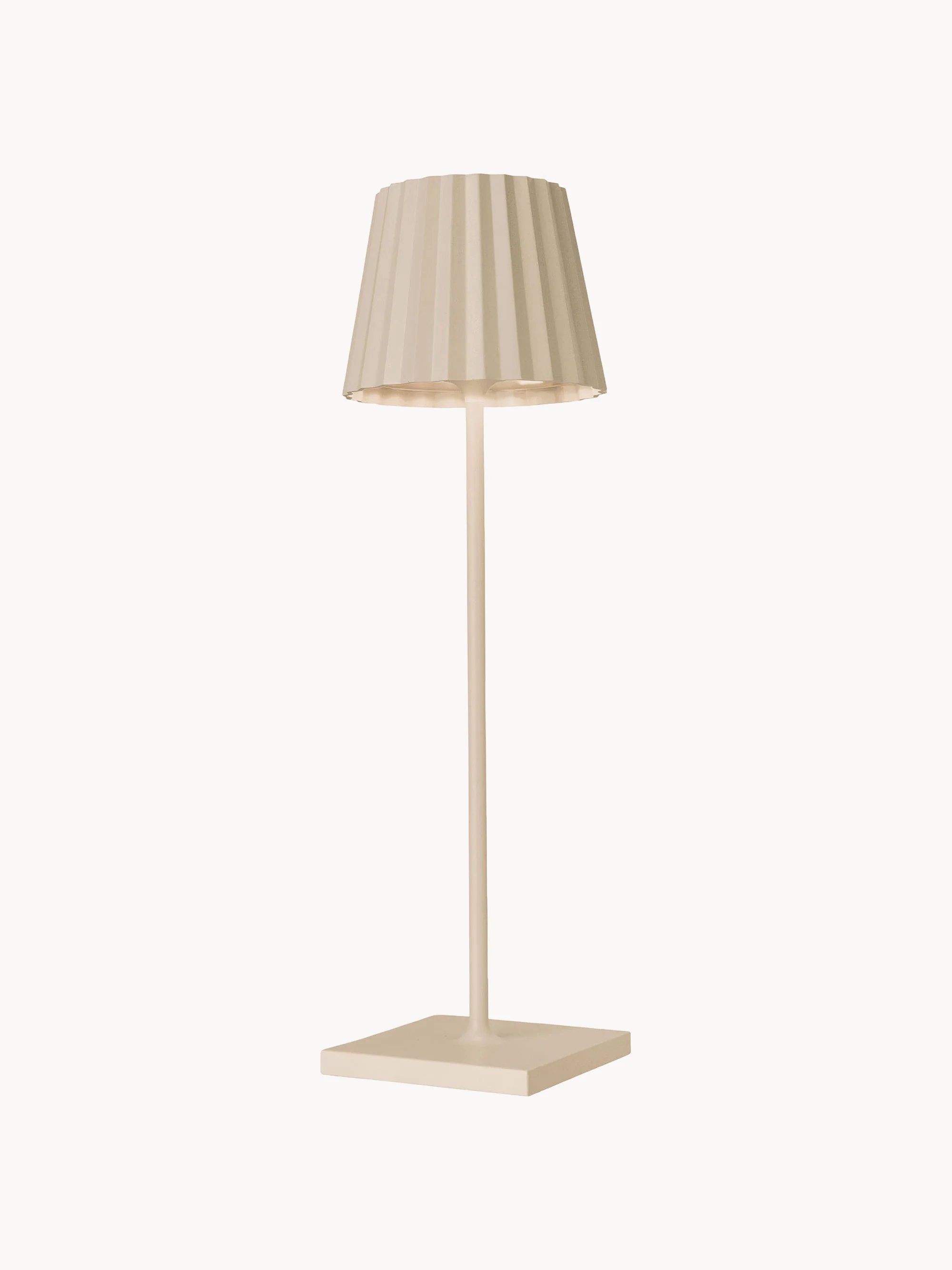 Mobile LED-Außentischlampe Troll RC, dimmbar