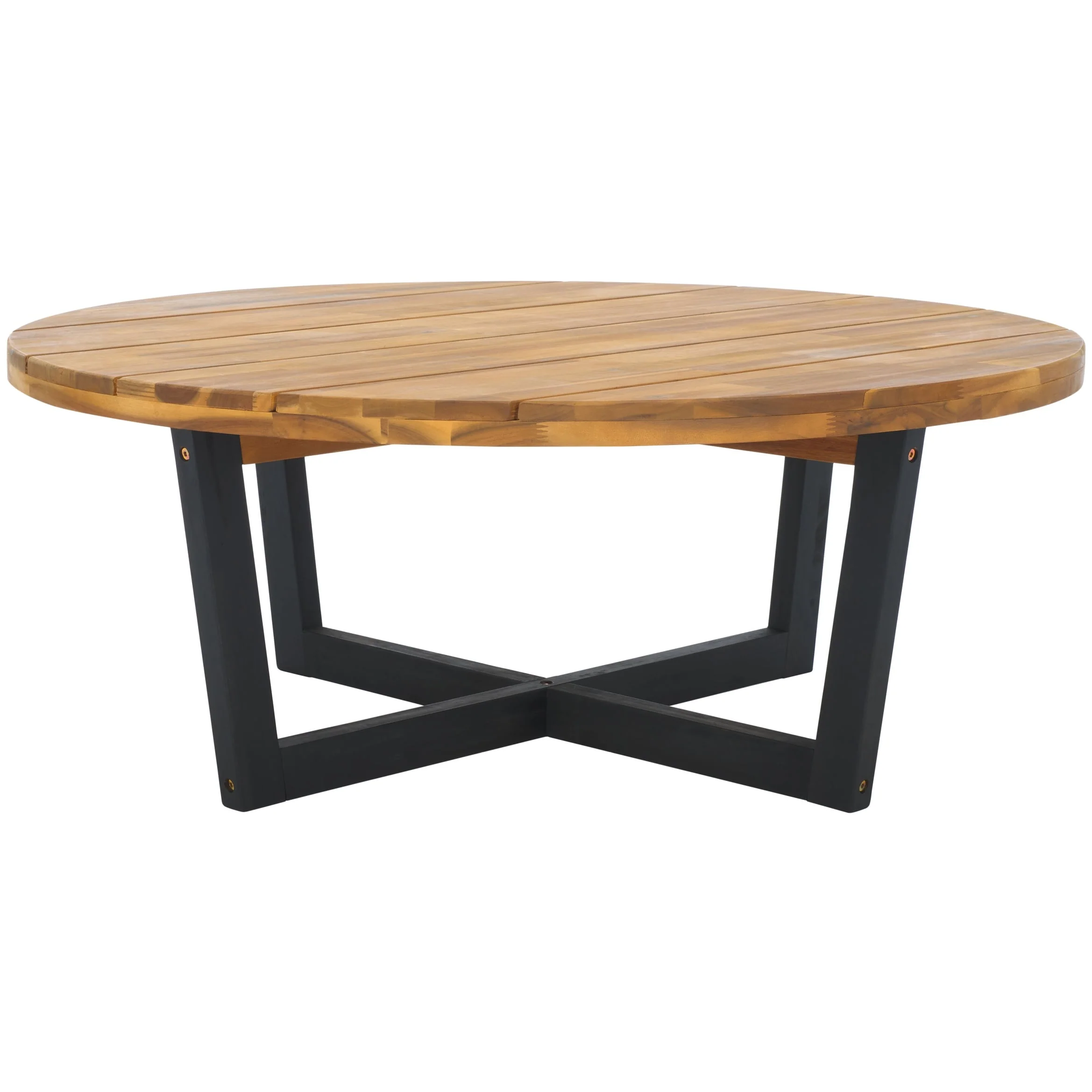 SAFAVIEH Yareli 4-Leg Round Outdoor Coffee Table - 39Wx39Dx15H