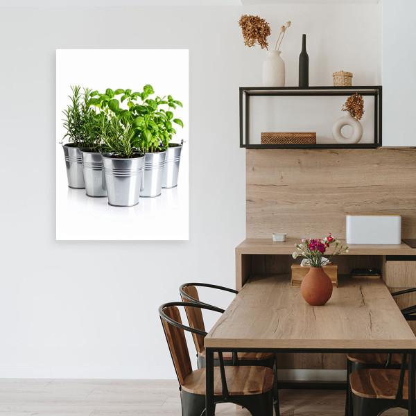 Obraz do kuchni jadalni, Zioła przyprawy rośliny 20x30
