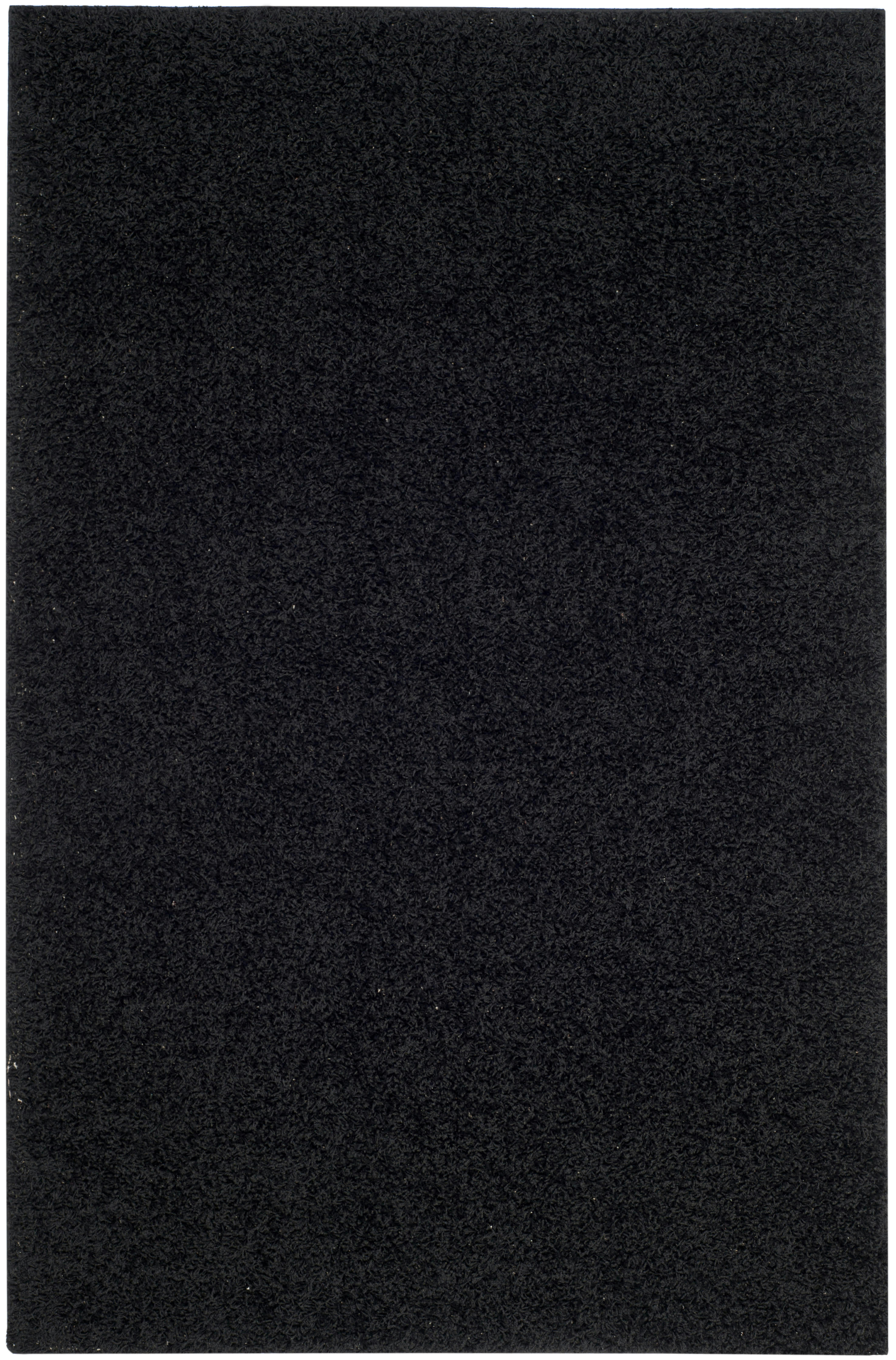 ATHENS SHAG - Tapis de salon interieur hirsute en noir, 183 x 274 cm