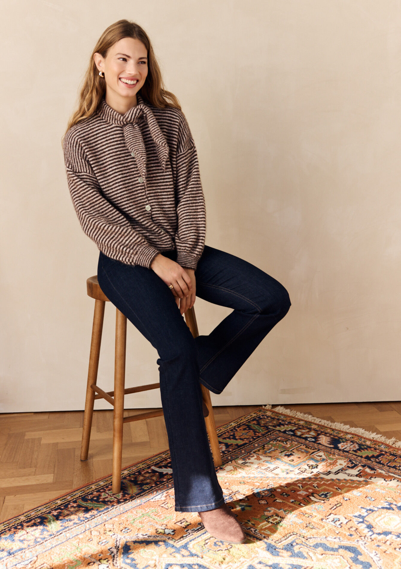 Bootcut jeans met elegante snit