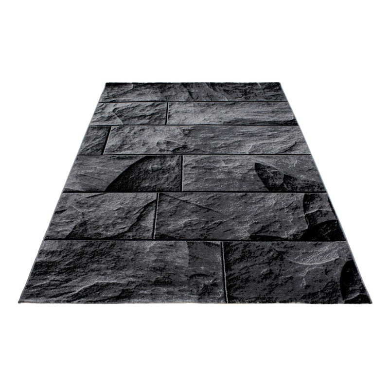 Dywan nowoczesny Parma Granit czarny 80 cm x 150 cm