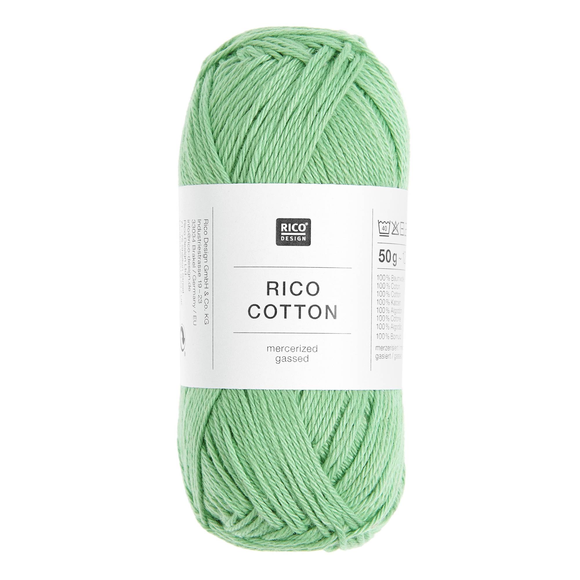 Rico Essentials Eucalyptus Cotton 4ply 50g