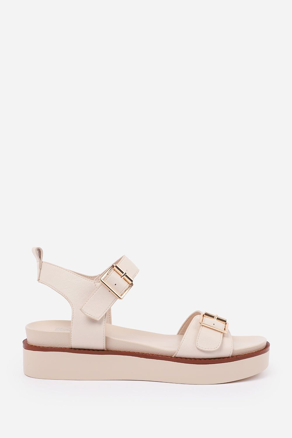 Where's That From Kavia' Double Buckle Strap Platform Sandals
