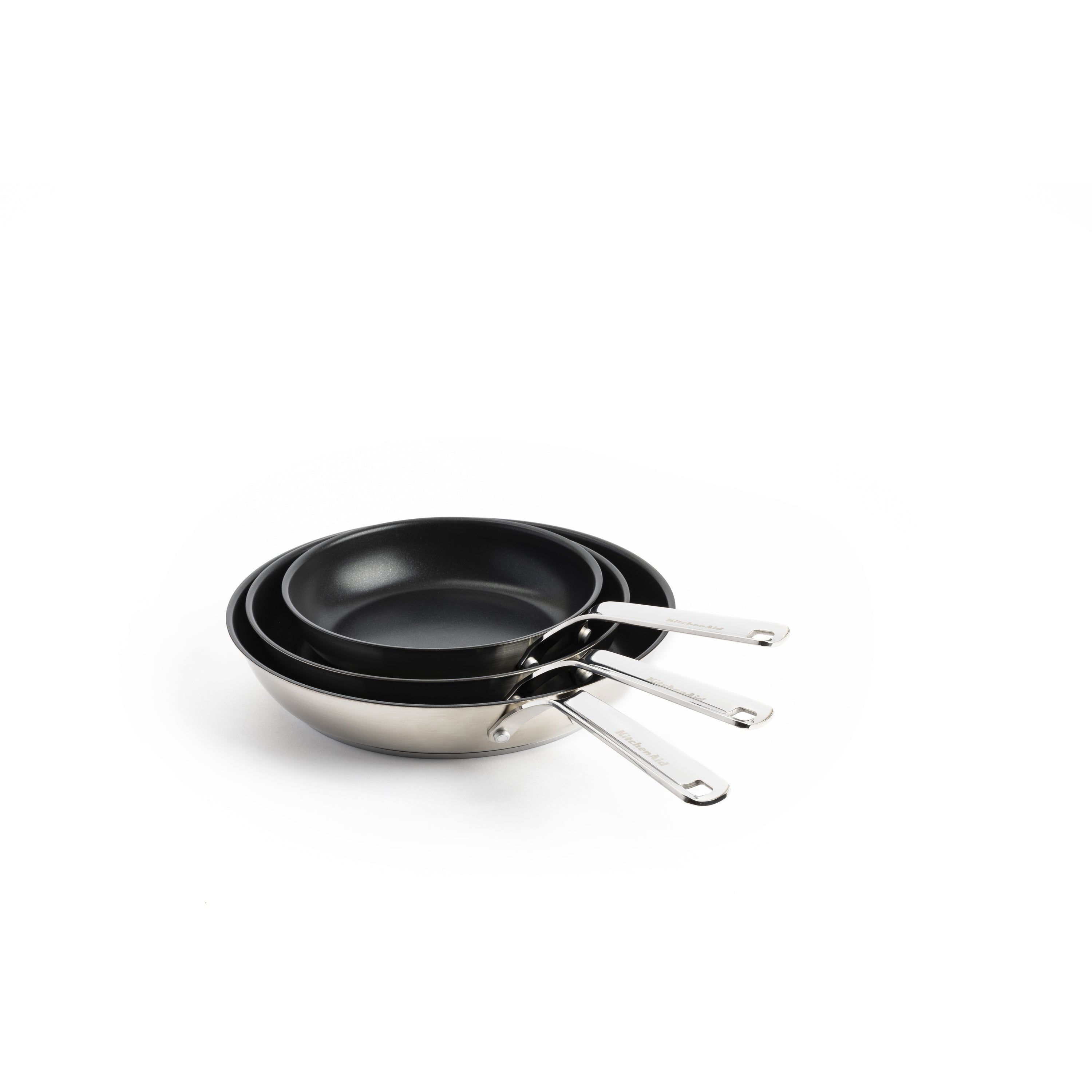 KitchenAid Stainless Steel Koekenpannenset 3-delig