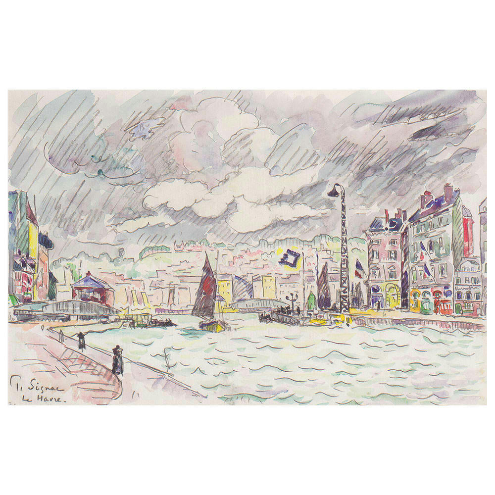 - Tableau impression sur toile Le Havre Paul Signac 60x90cm