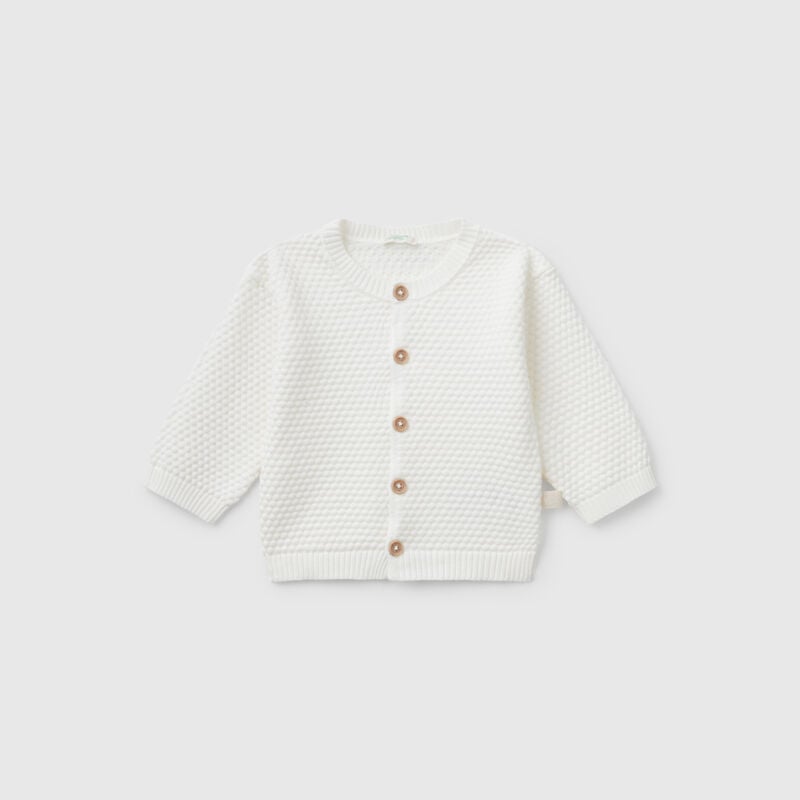 100% cotton knit cardigan