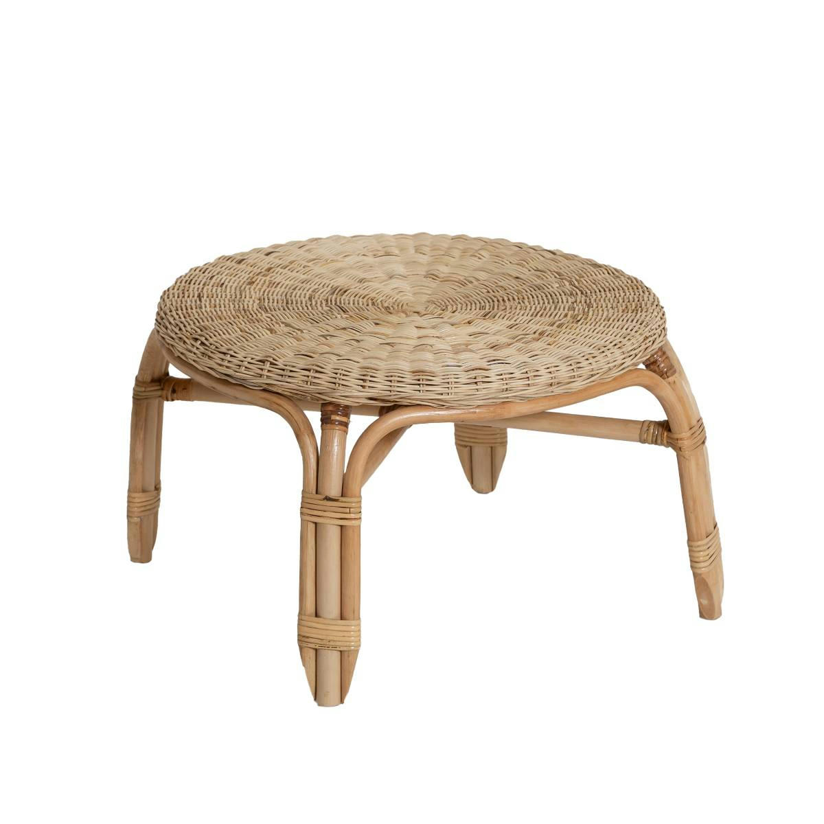 NOHAN - Table basse en rotin marron 63 cm
