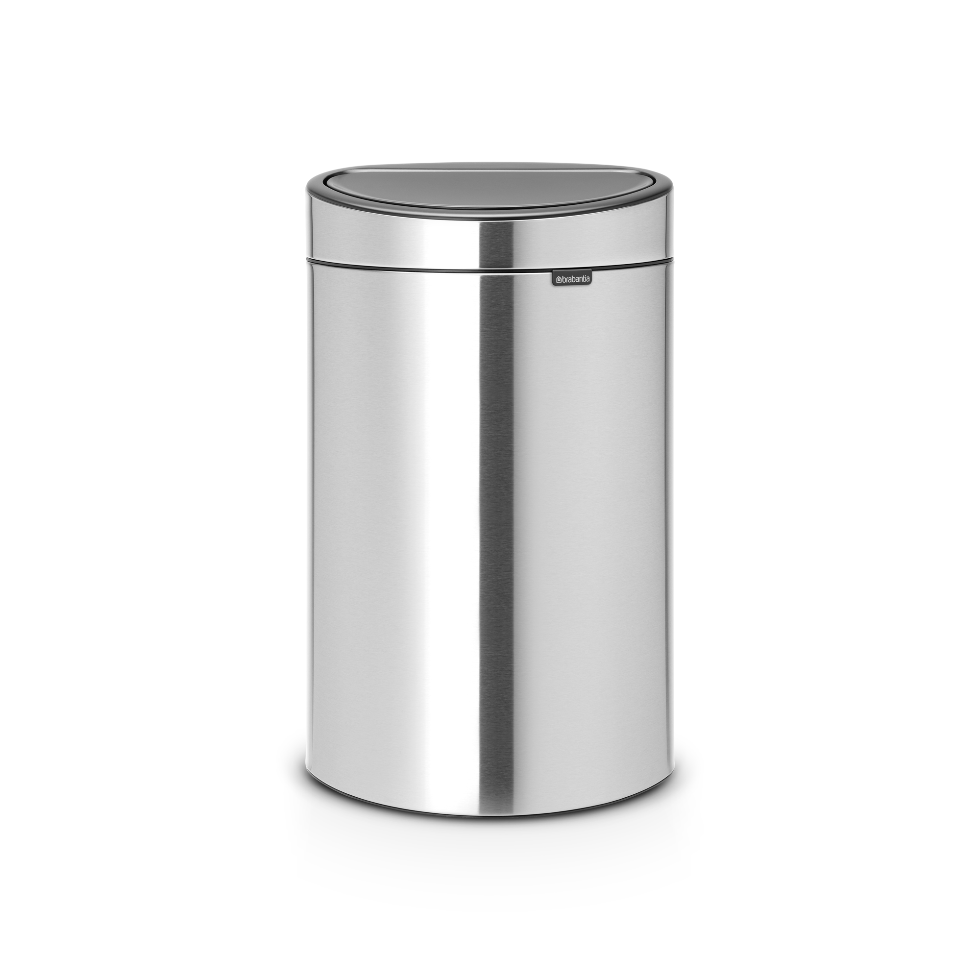 Brabantia Touch Bin New afvalemmer, 40 liter, kunststof binnenemmer - Matt Steel Fingerprint Proof