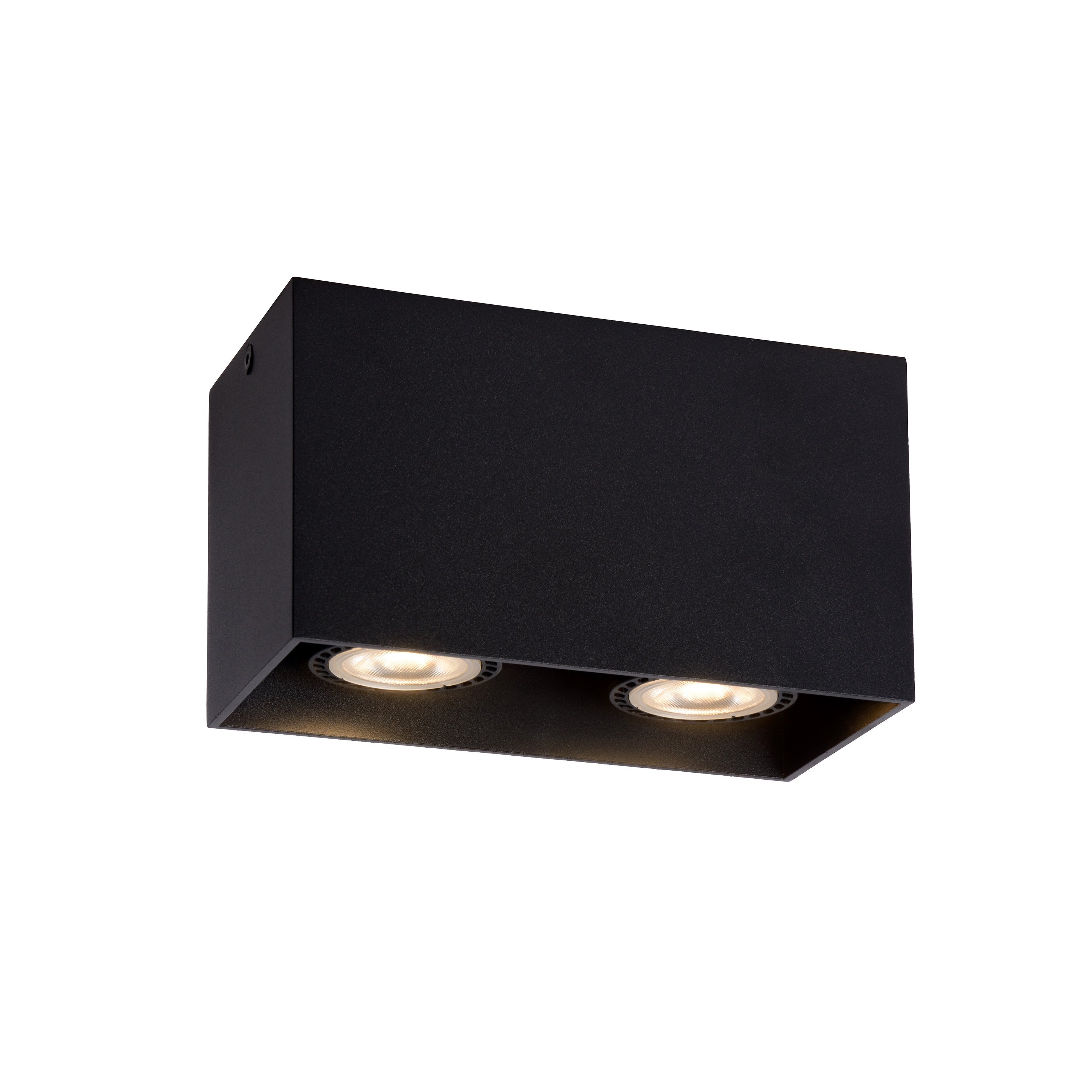 Lucide BODI - Plafondspot - 2xGU10 - Zwart