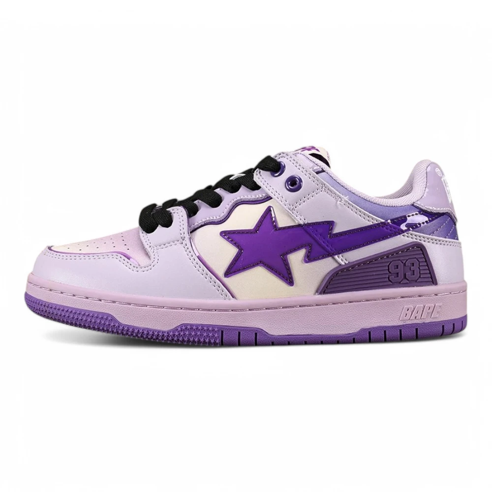 A BATHING APE Sk8 Sta #1 M1 Purple Low Sneakers