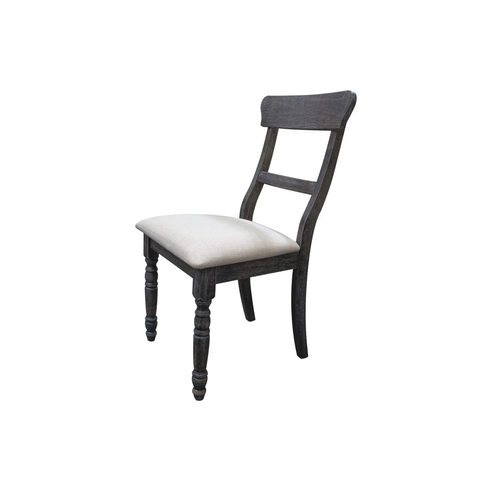 Best Master Furniture Weathered Gray Side Chair (Set of 2)