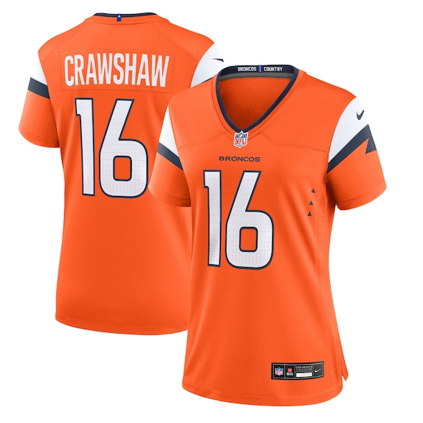 Jeremy Crawshaw Denver Broncos Nike Women's Team Game Jersey -  Orange