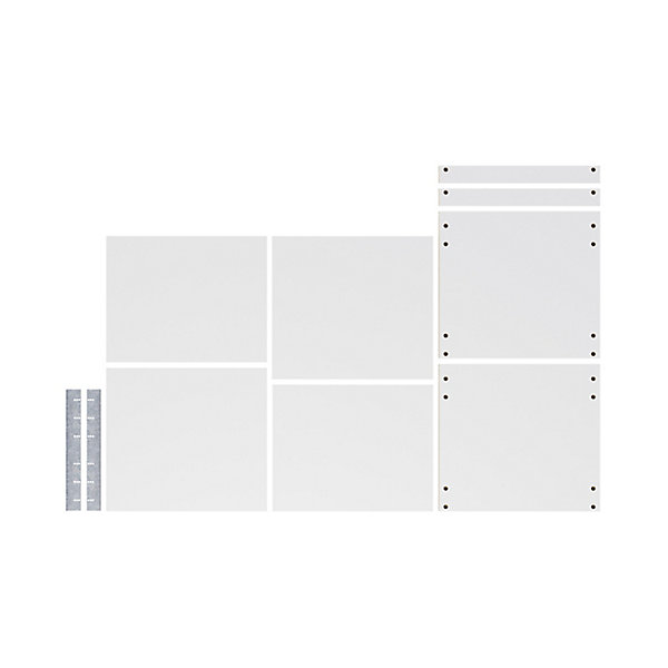 Ensemble de tablettes pour colonne d'électroménager blanc L.60 x P.57 cm Caraway Innovo GoodHome