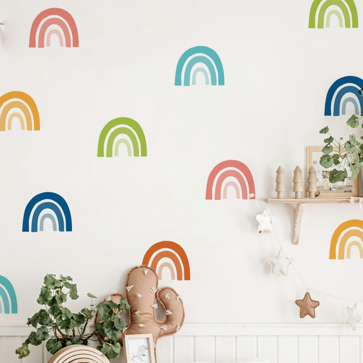 RAINBOWS2 - Stickers mureaux en vinyle arcs en ciel multicolor