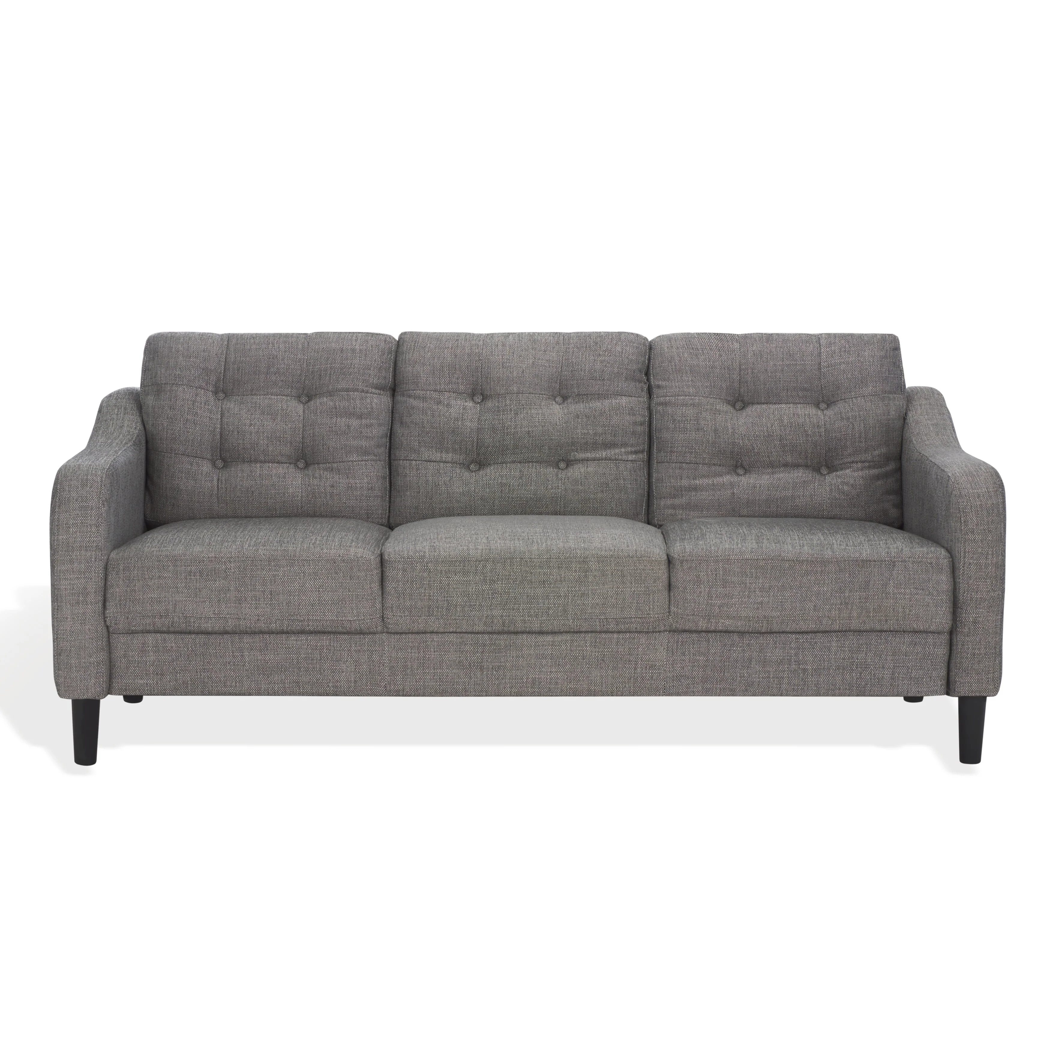SAFAVIEH Couture Nathaniel Tufted Back 3 Seater Sofa - 77W x 32D x 34H