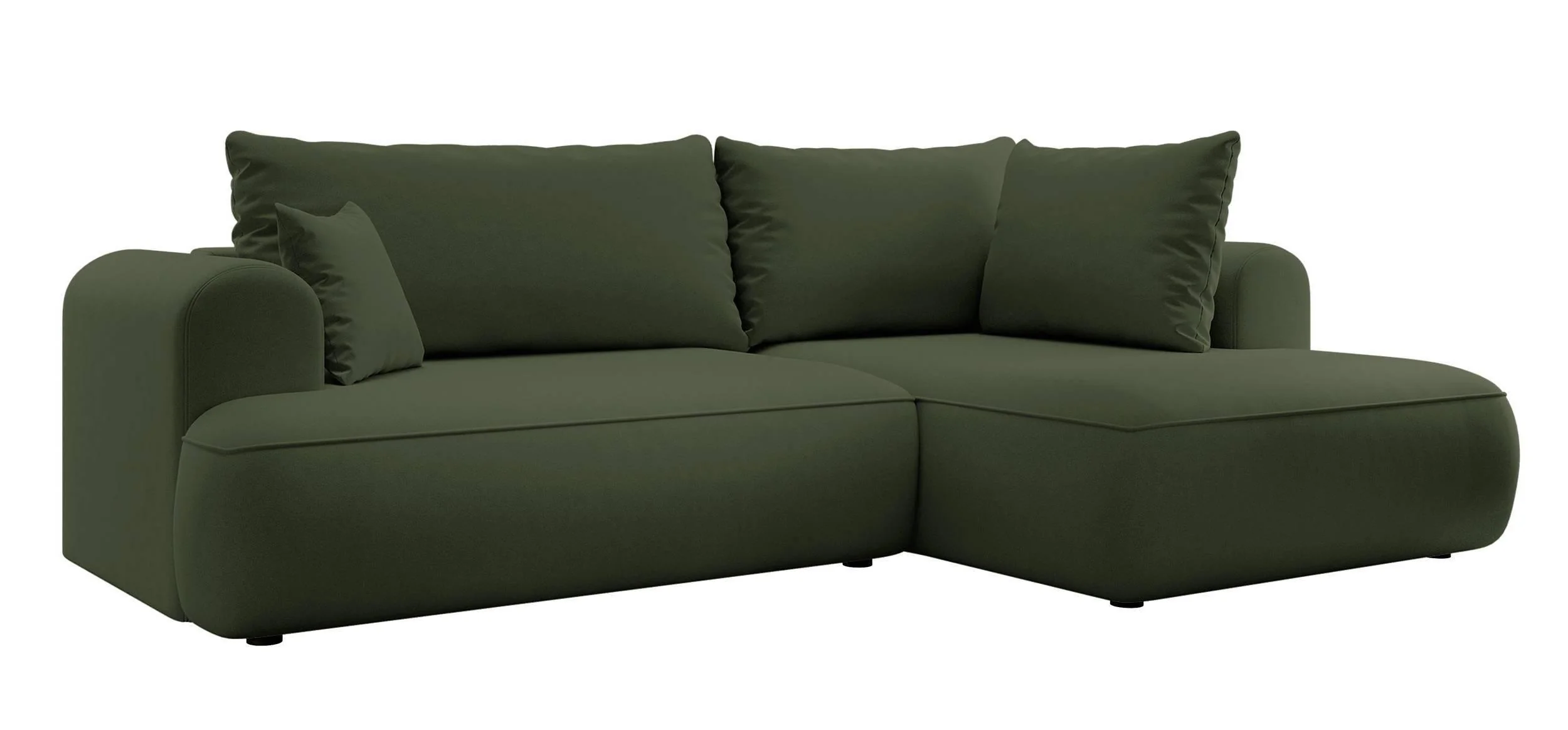 Hoekbank Philipa Big rechts velvet met slaapfunctie