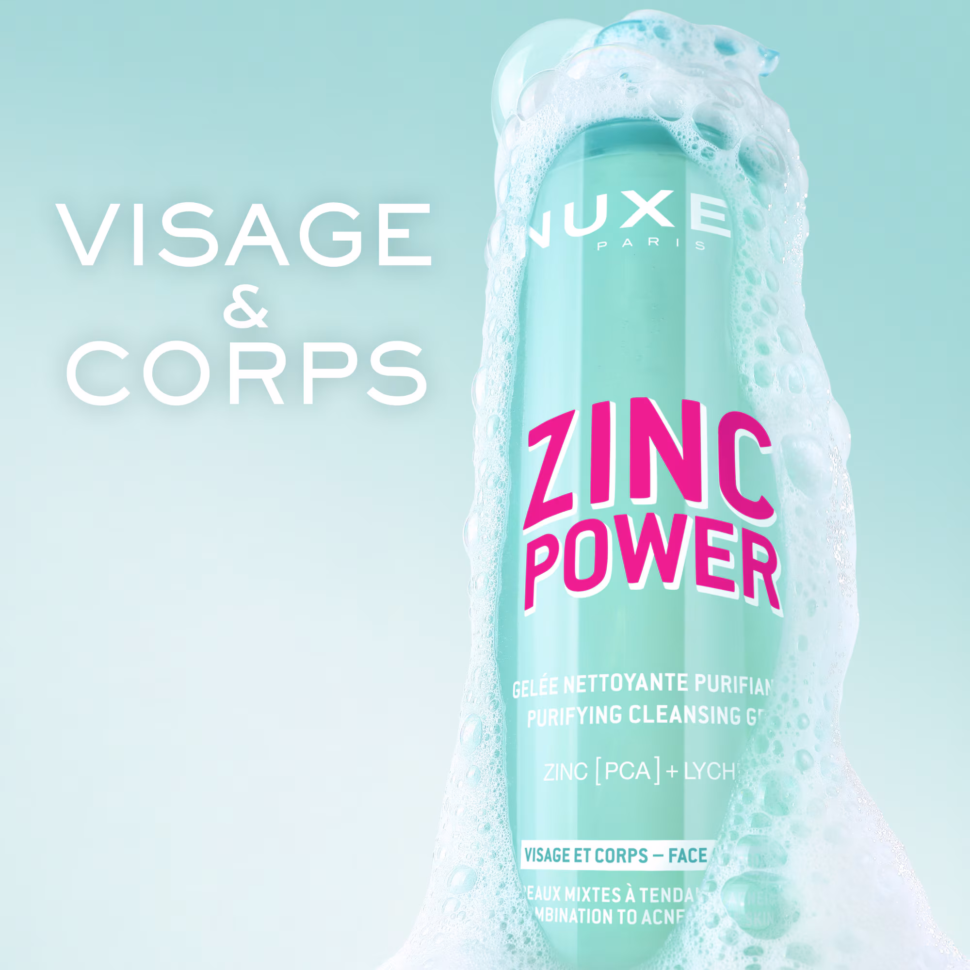 ZINC POWERGelée nettoyante purifiante
