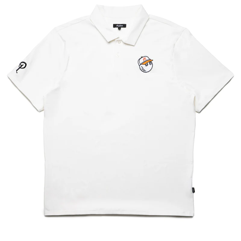 Malbon Golf Evergreen Performance Pique Polo - White
