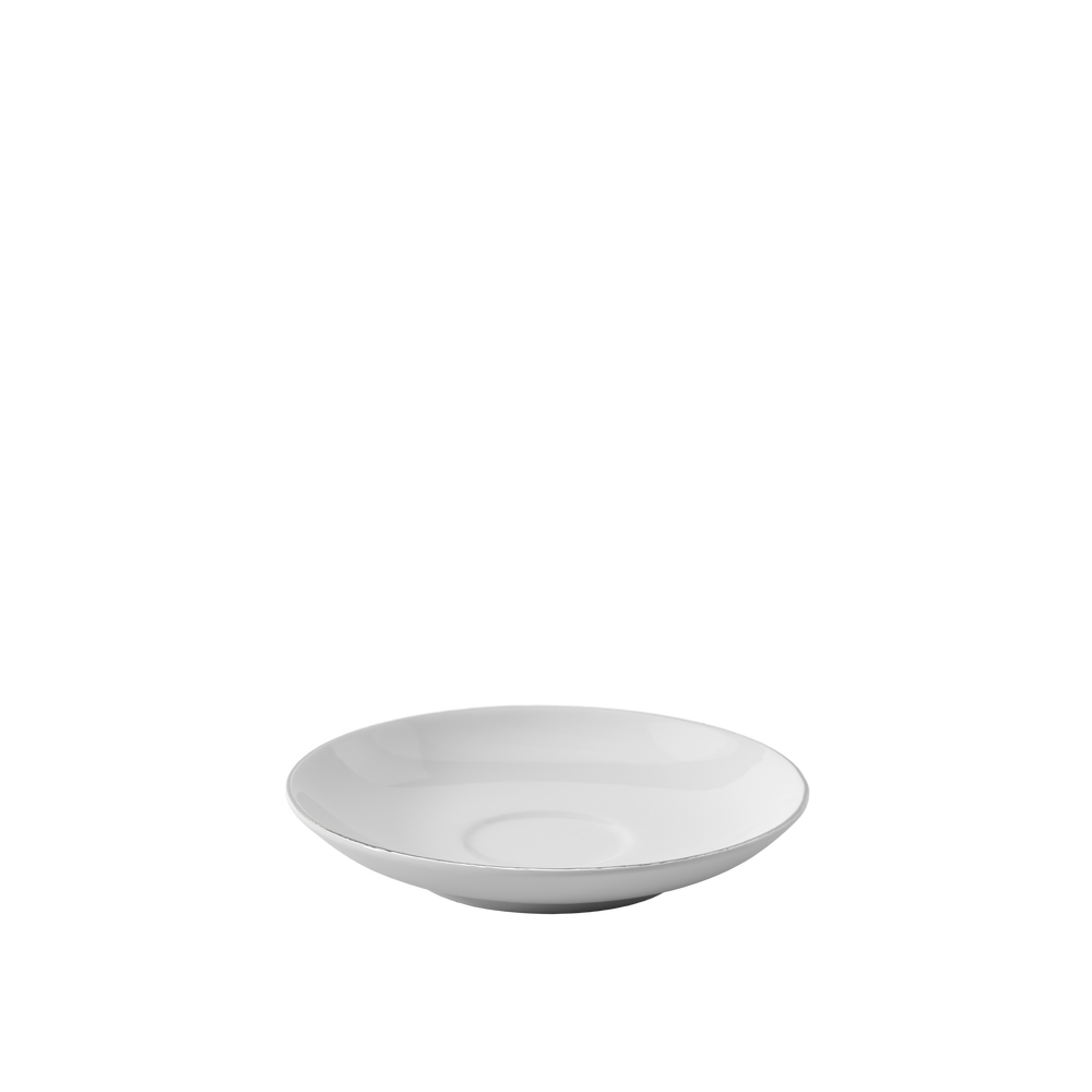 Anmut Espresso cup saucer - White, 4.8'', Premium Bone Porcelain