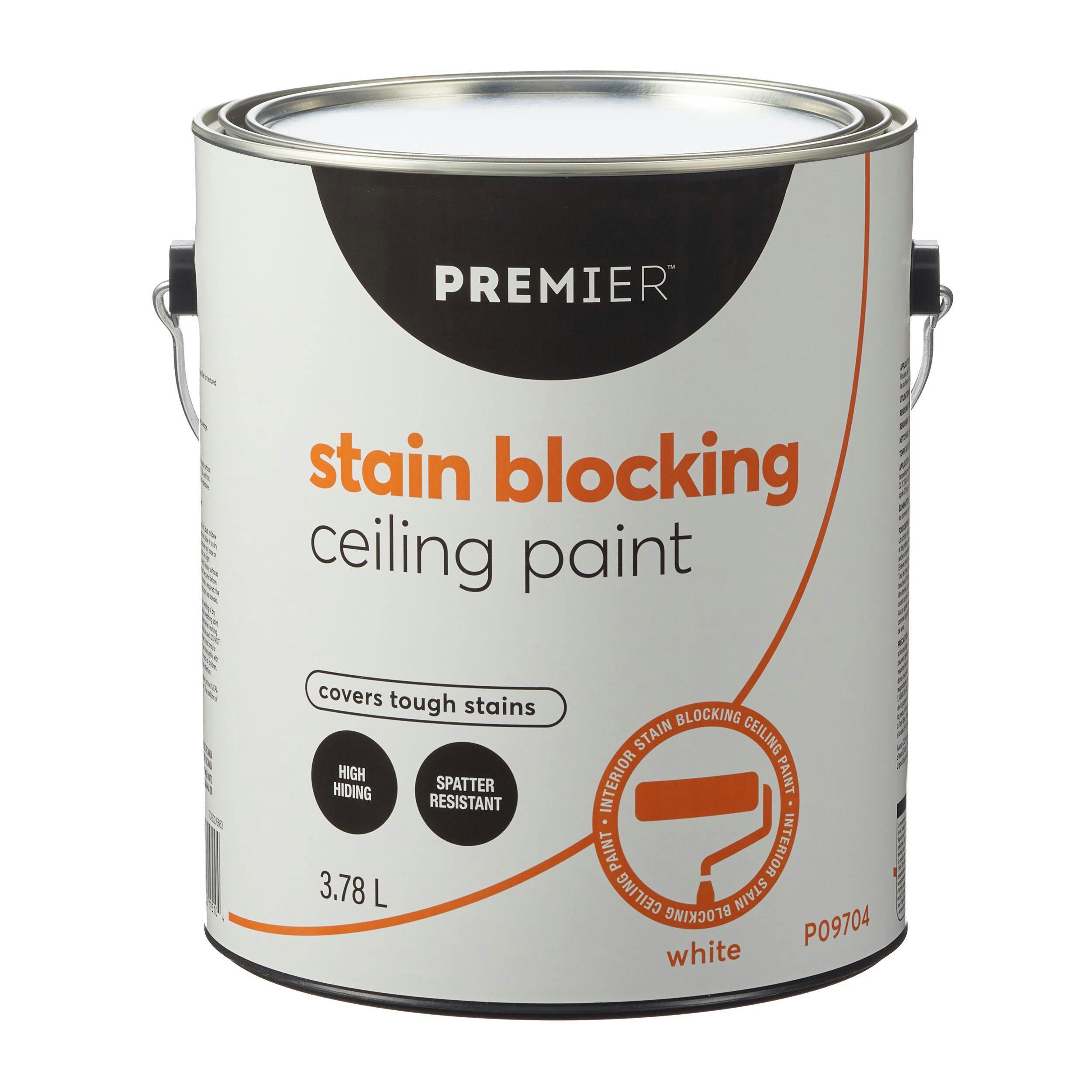 Premier Stain Blocking Interior Ceiling Paint, White, 3.78-L/1-Gallon