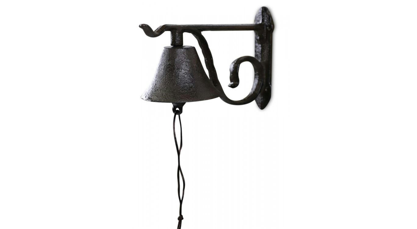 - Cloche Fonte Marron 20.5x14.5x10.5cm