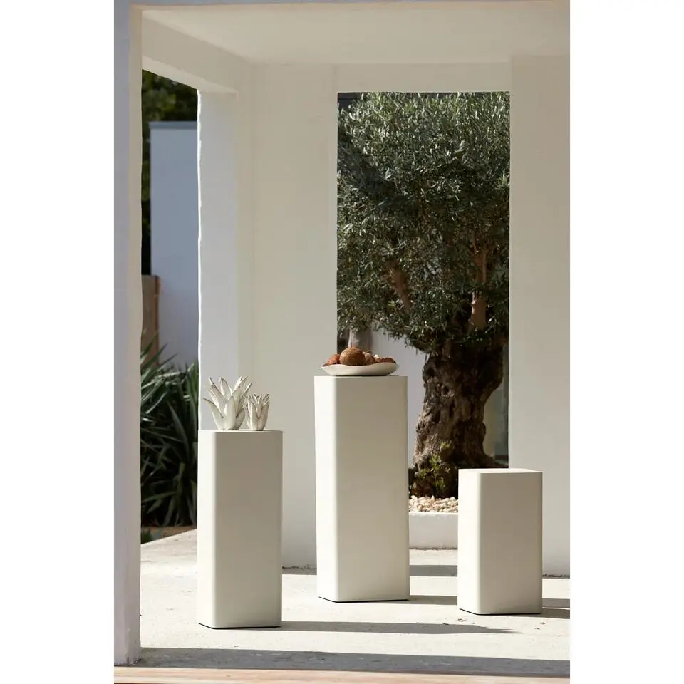 Zuil Alurio - Wit - 35.5x35.5x100cm