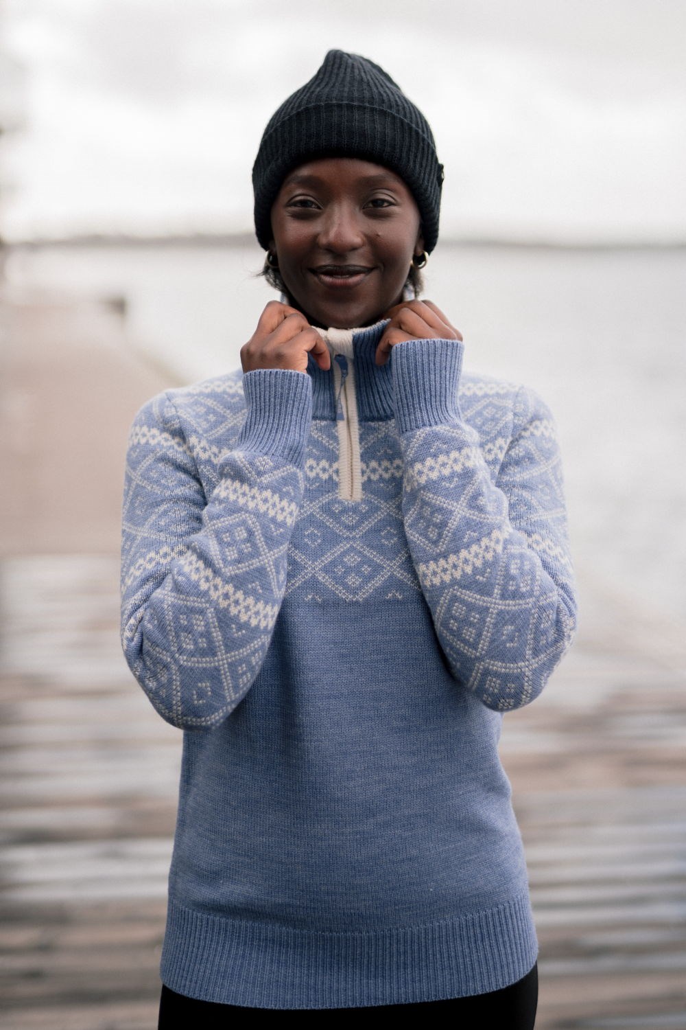 Norddalen Half Zip ullgenser