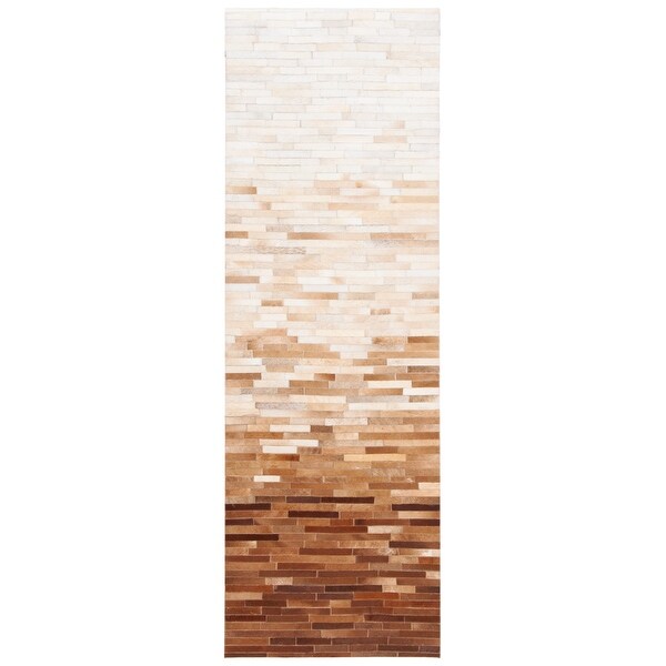 SAFAVIEH Handmade Studio Leather Sineke Modern Rug