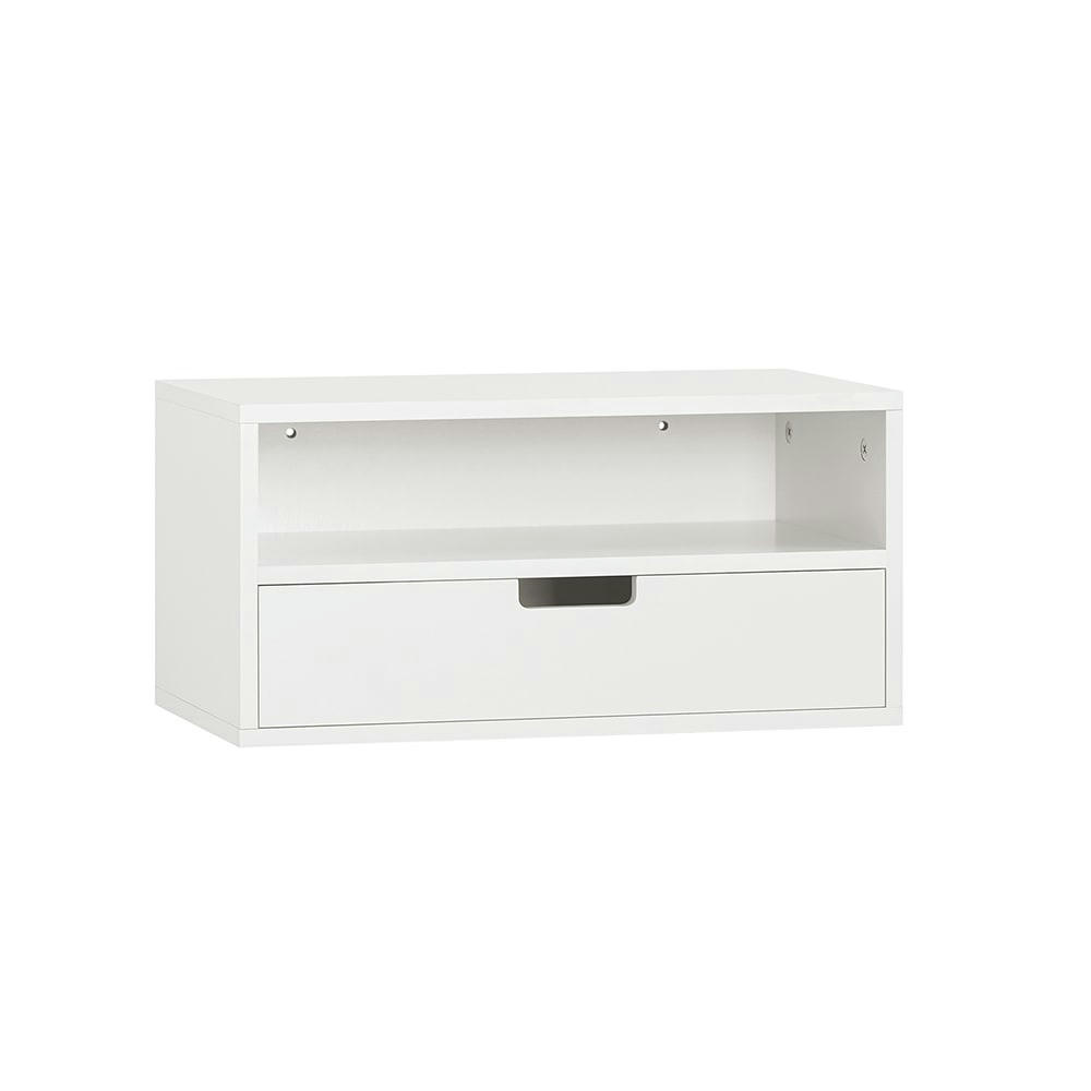 - Table de Chevet suspendue effet bois blanc