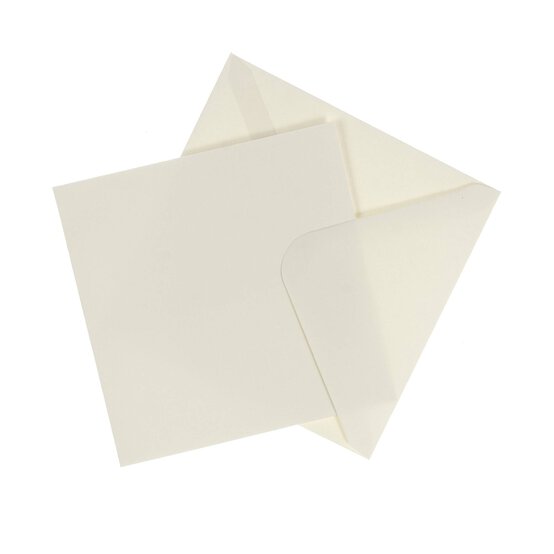 Ivory Cards 4 x 4 Inches 50 Pack
