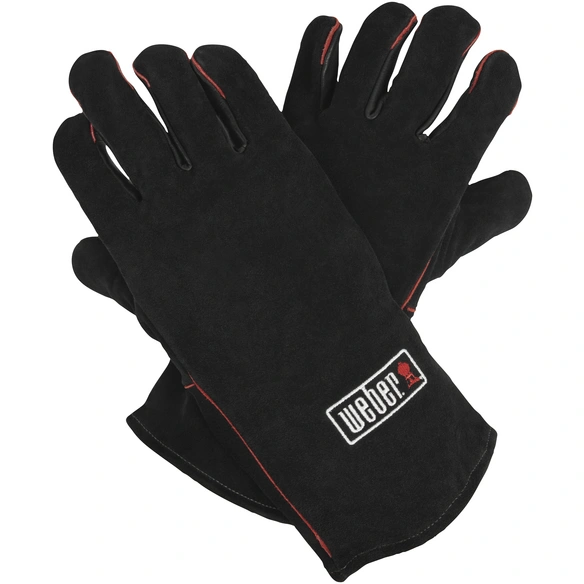 Grillhandschuh, Leder, L/XL, schwarz