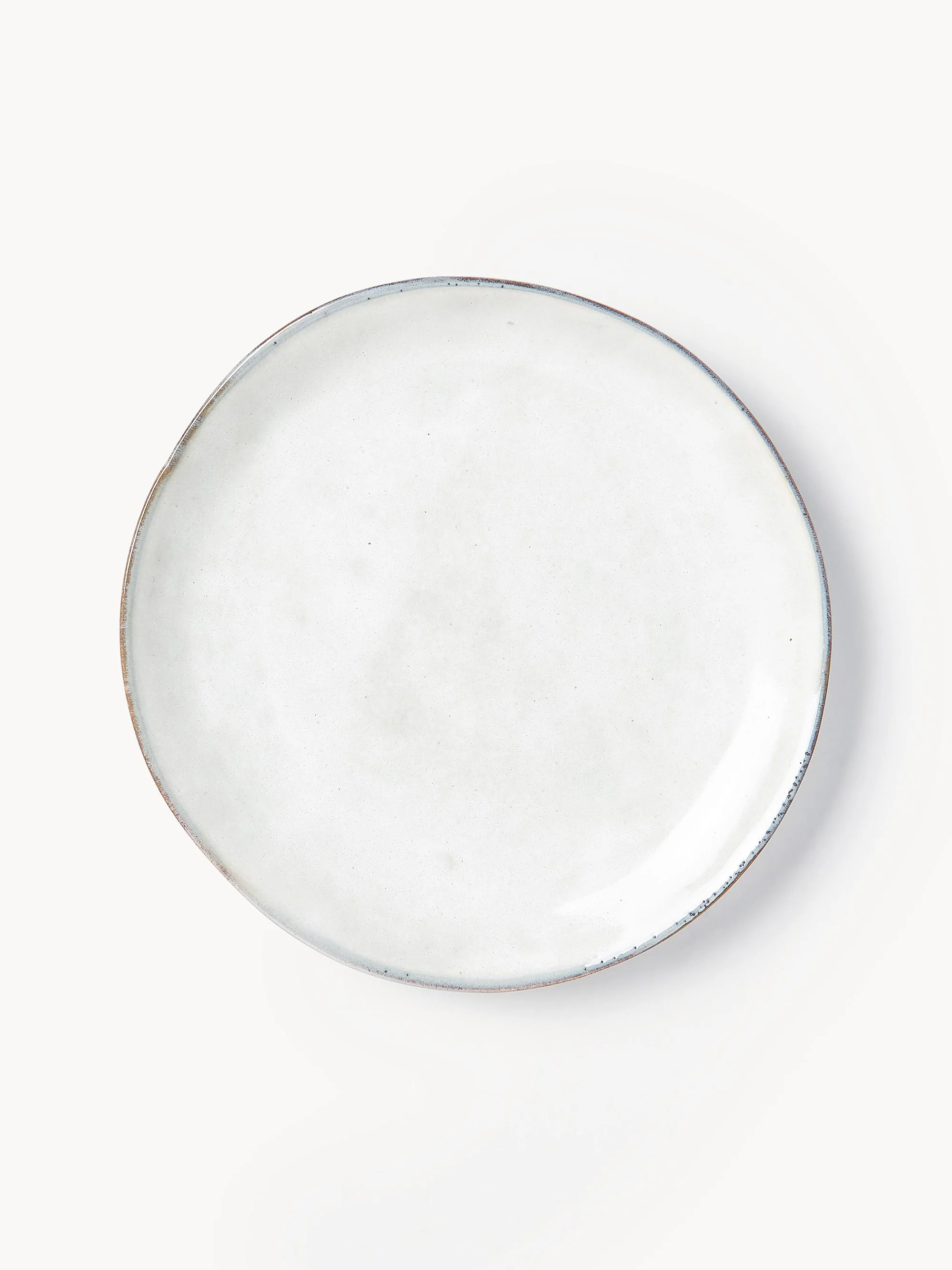 Handgefertigte Frühstücksteller Nordic Sand, 4er-Set