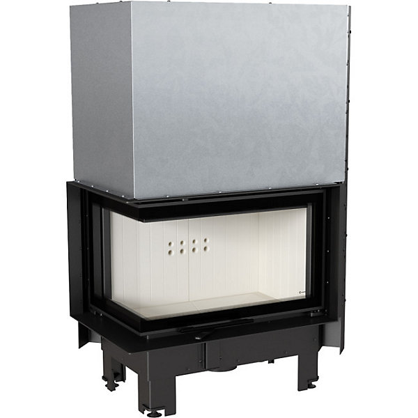 Insert cheminée MBM 10 BS vitre à gauche ouverture relevable   1 bouches recuperateur
