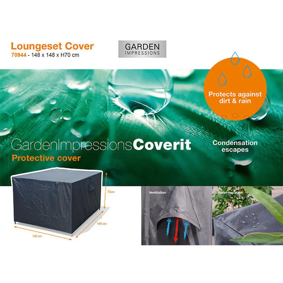 Coverit loungeset hoes - 150x150xH70 cm