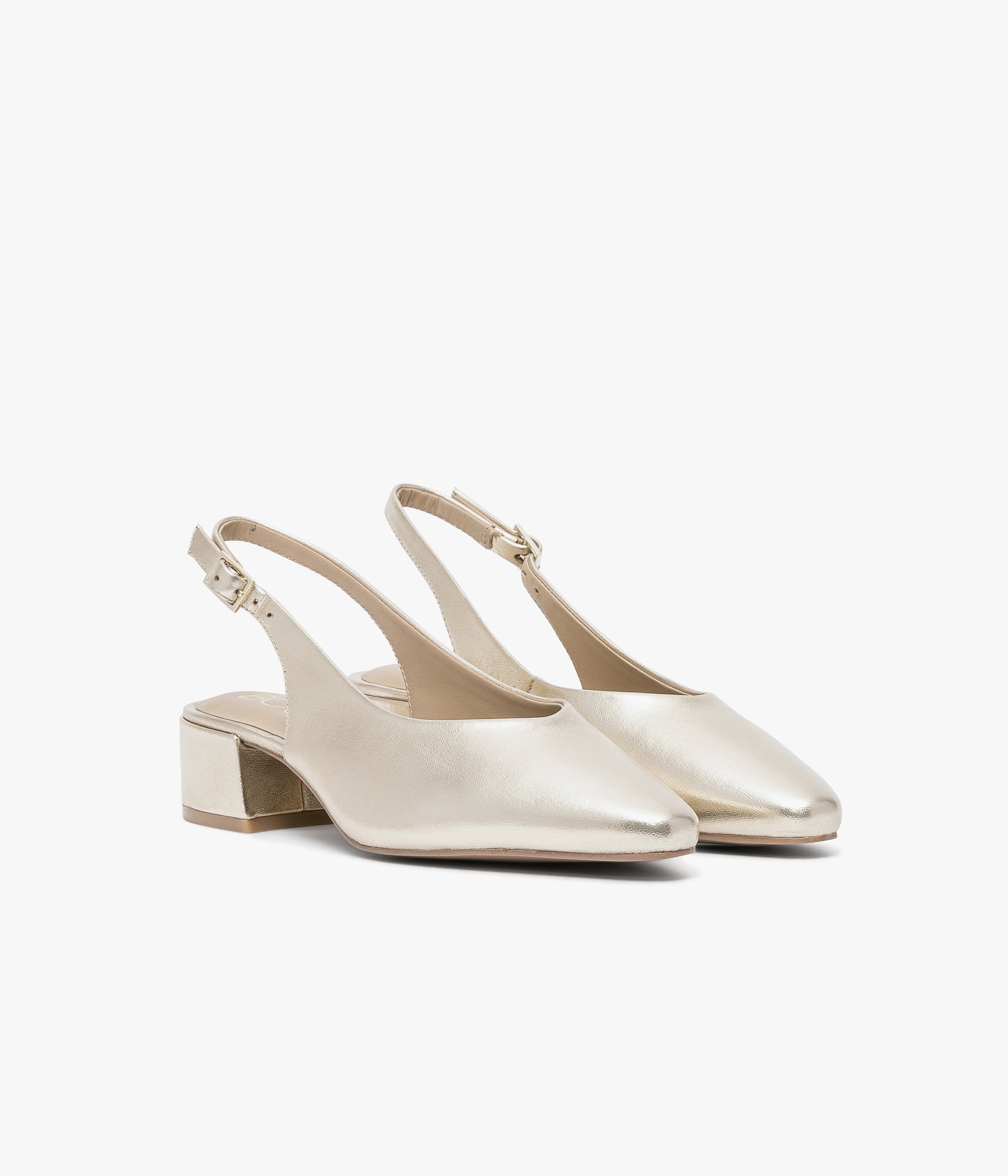 Escarpin slingback Solice platine