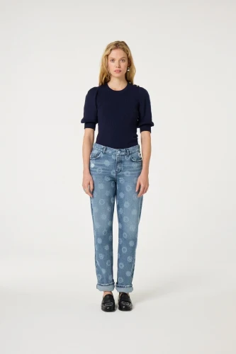 Lillian Short Sleeve Pullover | After Midnight Blue