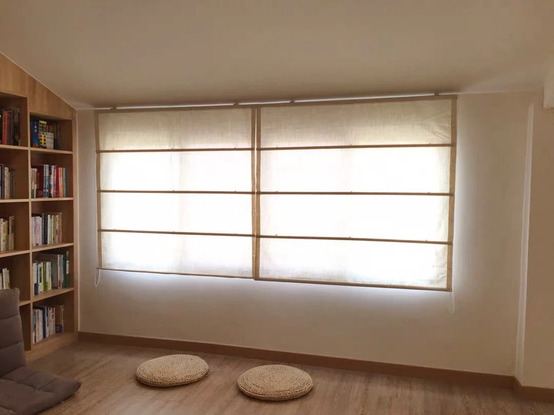 Roman Shades Custom Size with Lining, Roman Blinds, Linen, Flax, Velvet, Linen Blend, 100+ Fabric Choices,Easy to Install Hardware Included
