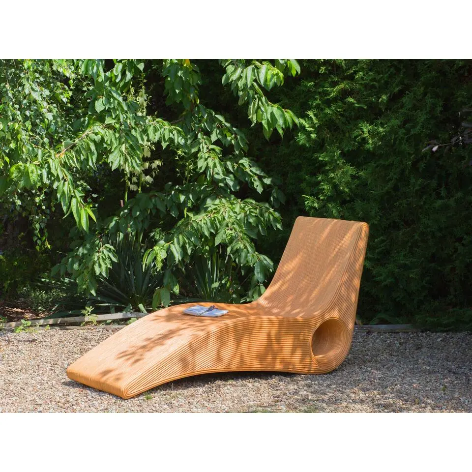 AIROLE - Ligstoel - Lichthout - Rotan