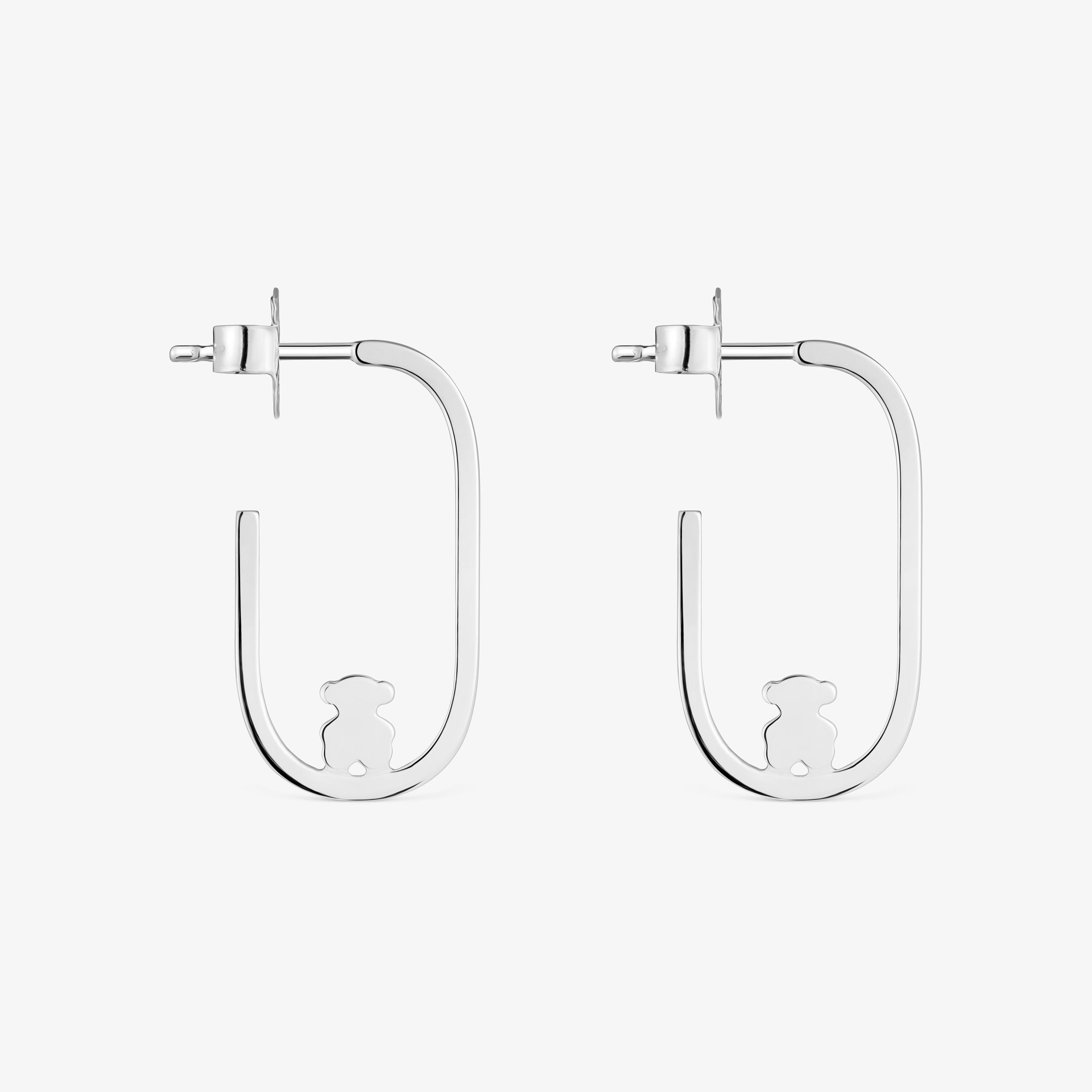 Pendientes aro de plata Camille
