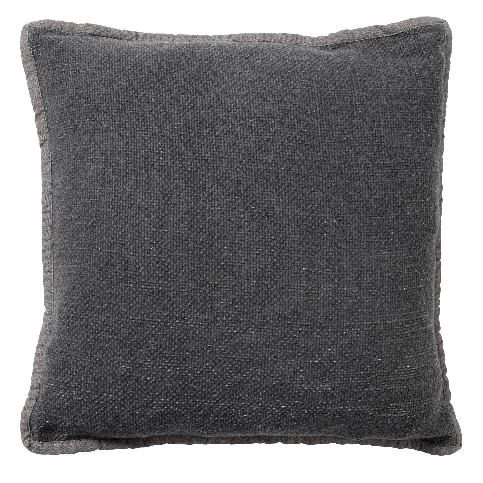- Housse de coussin gris en coton-45x45 cm uni