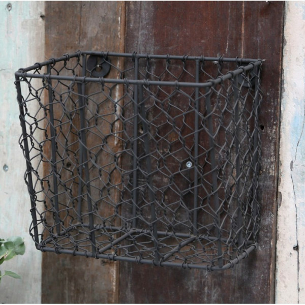 Kosz metalowy druciany do zawieszenia